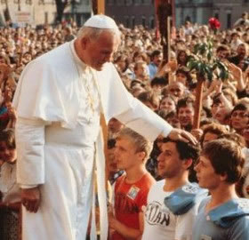 Papa João Paulo II e Jovens